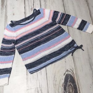 Torrid Top Sweater Shirt TORRID SIZE 2 PLUS SIZE Knit Pink Blue Crew Stripes